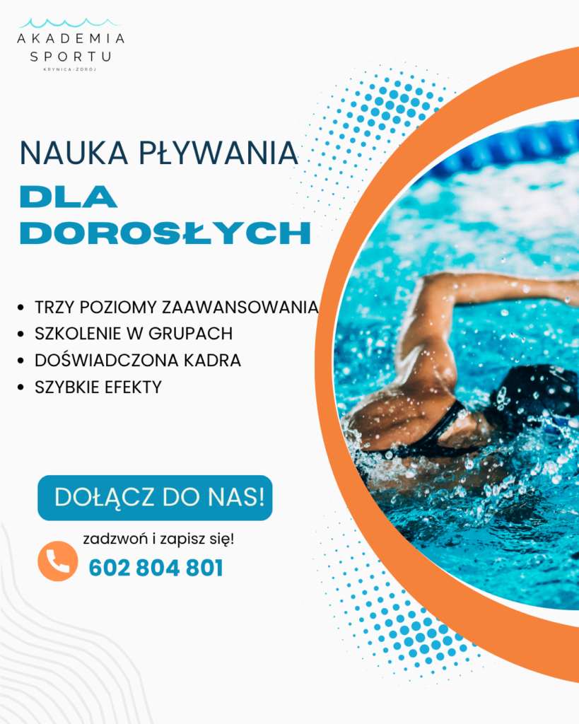 Nauka i doskonalenia pływania dla dorosłych - Krynica-Zdrój
